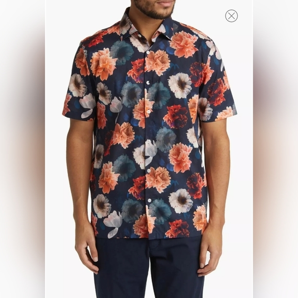 Big On-Point Short Sleeve Organic Cotton Button-Up Shirt. Good Man. - Picture 10 of 10